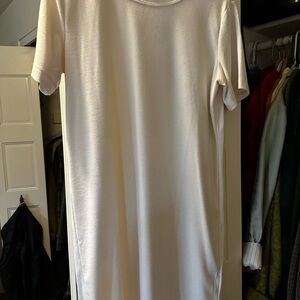 H&M Cream Terry Short Sleeve Dress